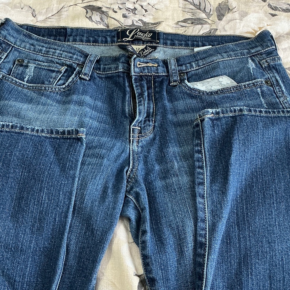 Lucky Brand Women's Dark Blue Straight Leg Jeans
